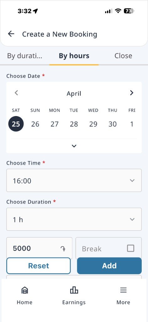 Create bookings